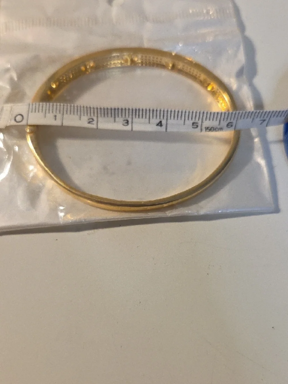 Gold Crystal Accent Hinged Bangle Bracelet - Women Jewelry